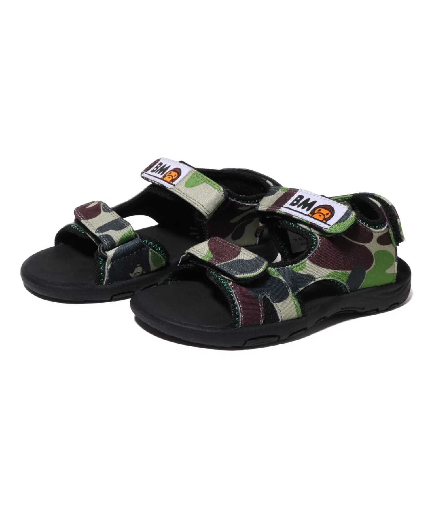 Детские сандалии ABC CAMO BABY MILO A BATHING APE зелёные