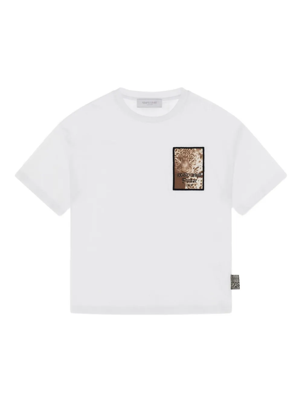 

Футболка с графичным принтом Roberto Cavalli, белый