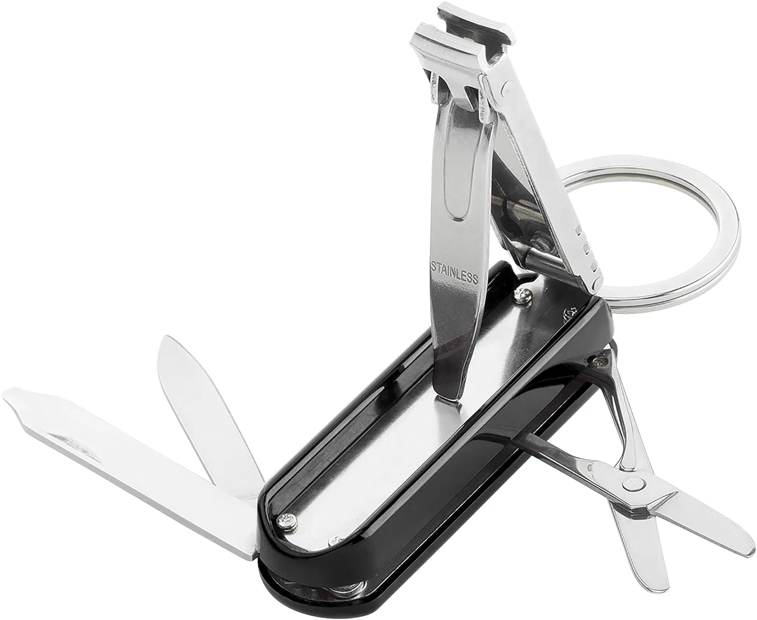 Маникюрный мультитул ZWILLING из нержавеющей стали с кольцом для ключей Zwilling, Black — фото 4