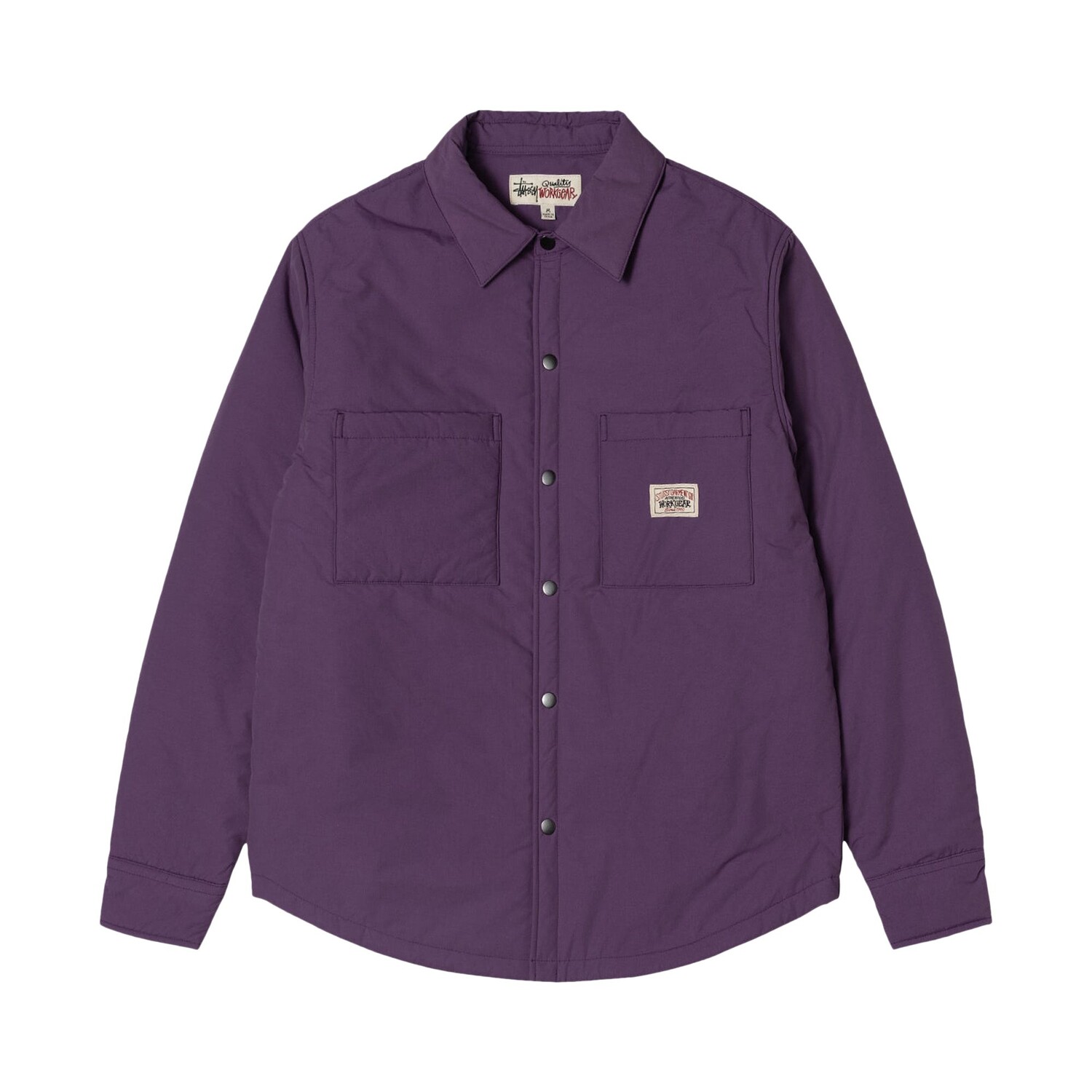 

Рубашка Stussy с мягкой подкладкой, цвет Фиолетовый
