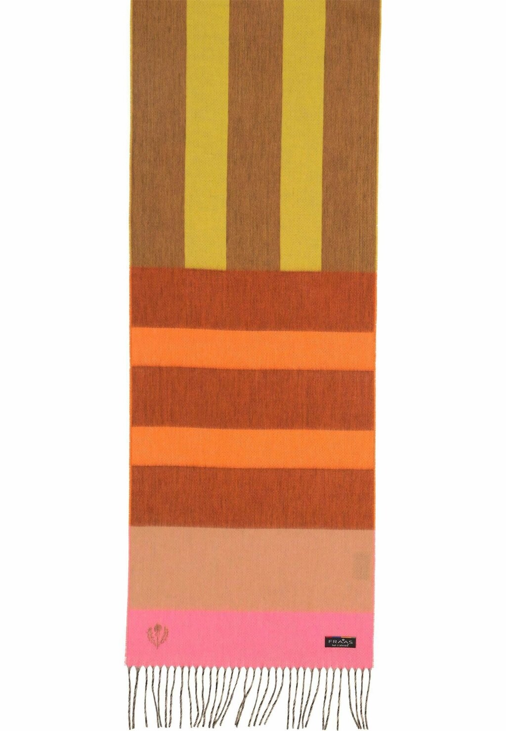 

Шарф STRIPES CASHMINK MADE IN GERMANY FRAAS, коричневый
