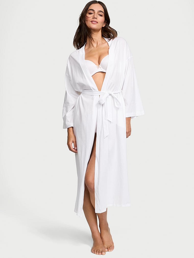 

Длинный халат из 100% хлопка Victoria'S Secret, цвет vs white