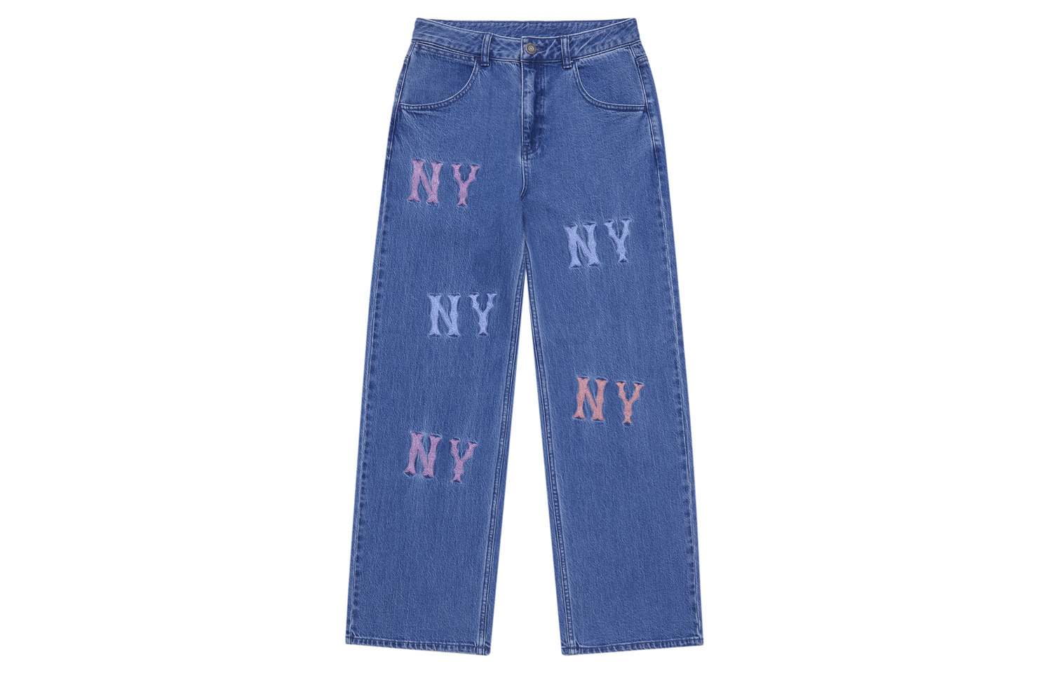 

Коллекция модной спортивной одежды New York Yankees 24FW Джинсы женские Индиго MLB