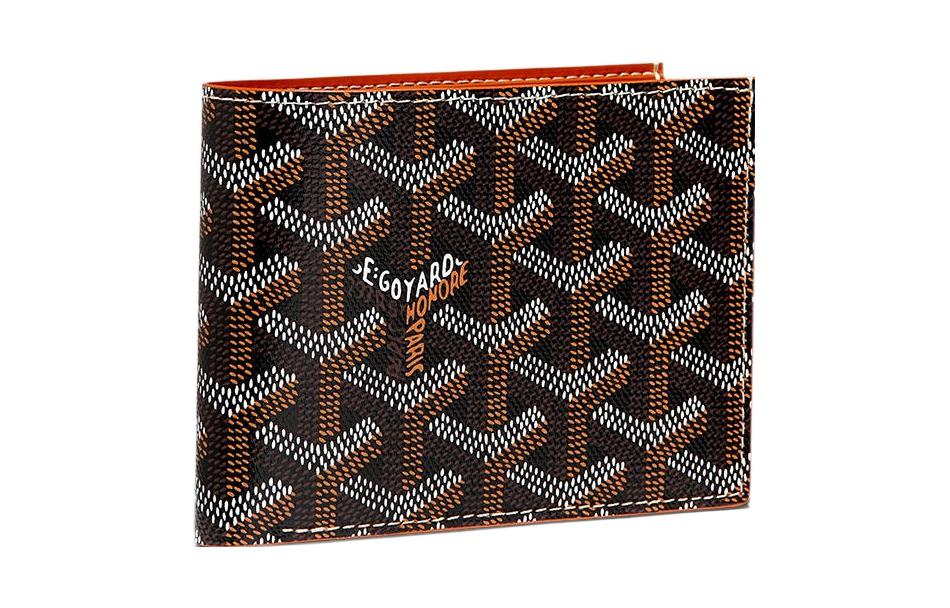 

GOYARD Победа Холщовый кошелек с кожаными вставками Унисекс 11 цветов, Tan
