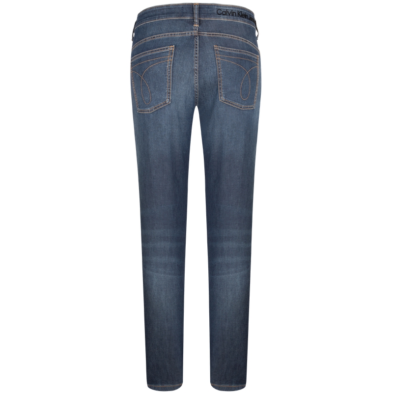 Футболка CALVIN KLEIN Jeans мужская темно-синяя 1BJ-Denim — фото 3