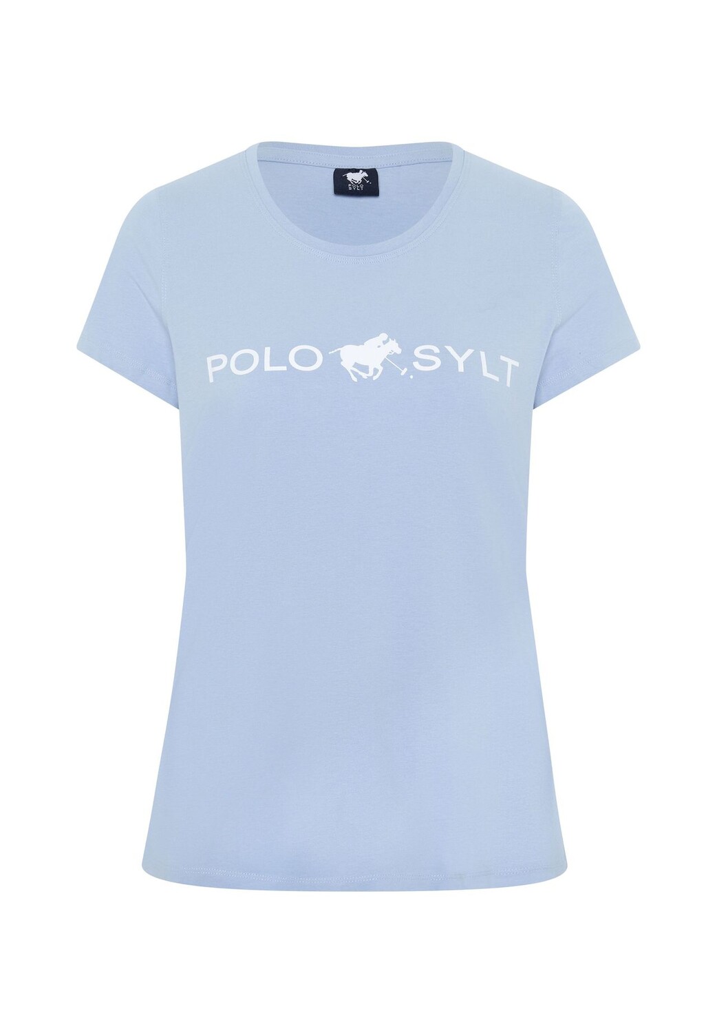 

Футболка с принтом этикетки POLO SYLT, цвет Brunnera Blue