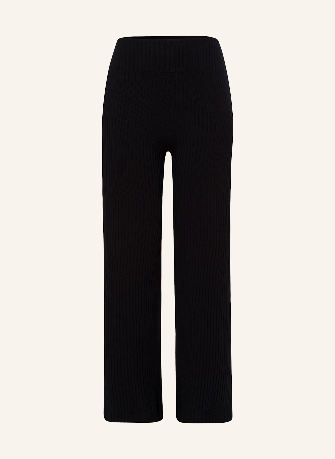 

Брюки michelle rib pants wide leg Les Lunes, черный