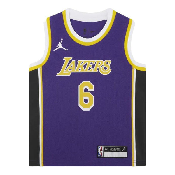

Спортивная футболка nba los angeles lakers lebron james jersey 'purple' Air Jordan, фиолетовый
