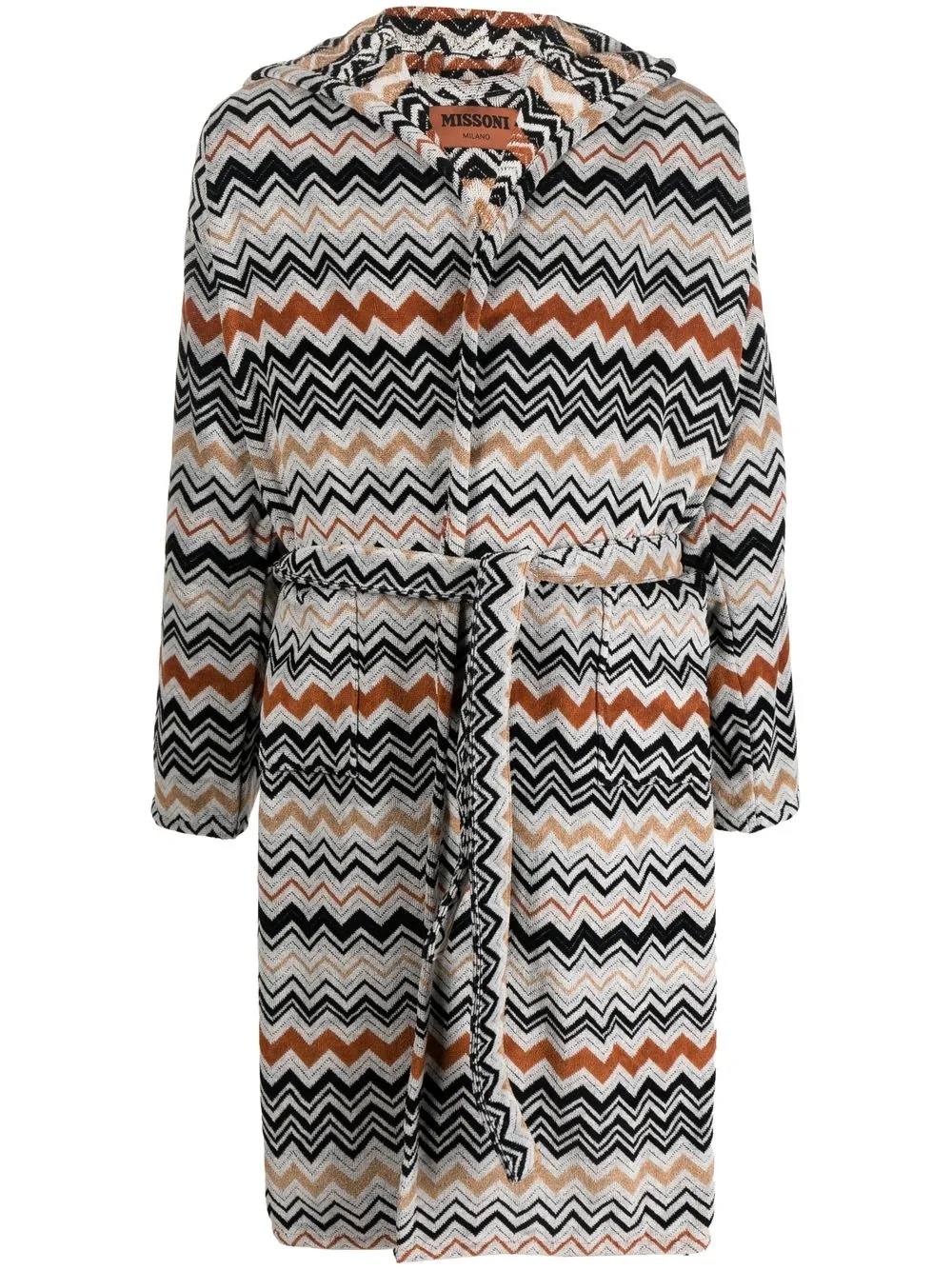 

Халат с узором зигзаг Missoni Home, белый