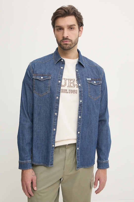 

Джинсовая рубашка TRUCKEE Guess, синий