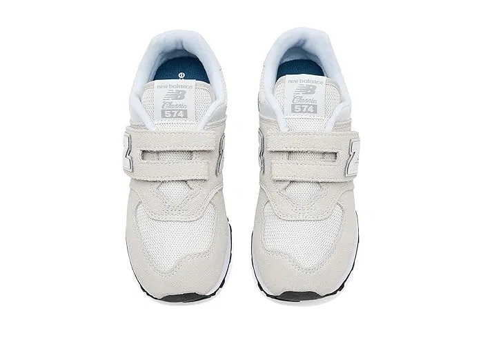 Кроссовки на липучках 574 Core New Balance Kids, Nimbus Cloud/White — фото 3