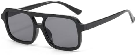 

Солнцезащитные очки Double Beam 2026, персонализированные, в маленькой оправе, в стиле ретро, ​​с защитой от УФ-излучения, для активного отдыха, женские MTZJH, Black Grey