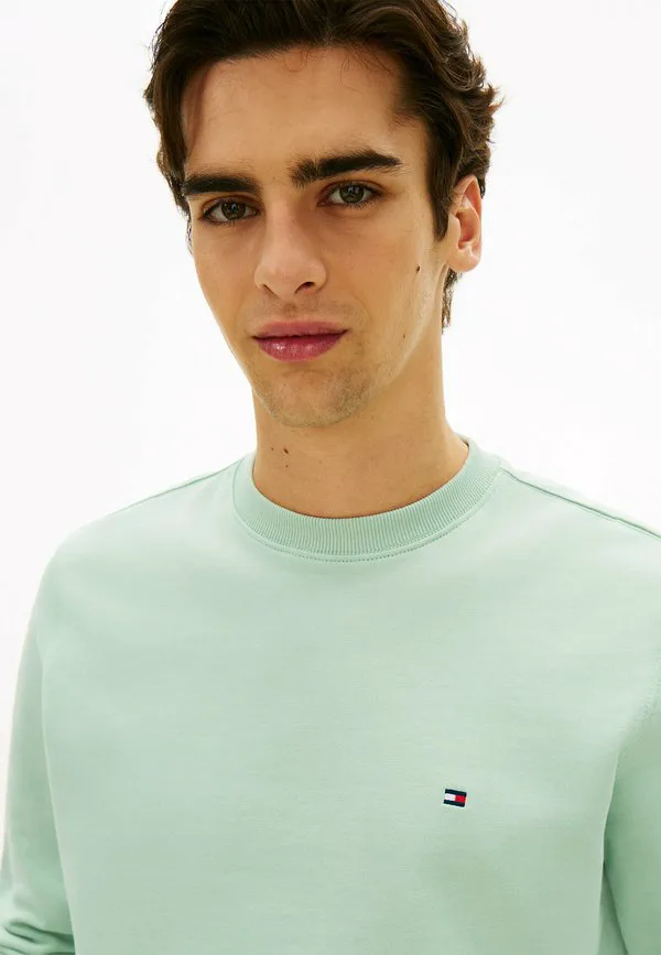 Толстовка с круглым вырезом из махровой ткани с вышивкой флага Tommy Hilfiger, Crushed Mint — фото 4