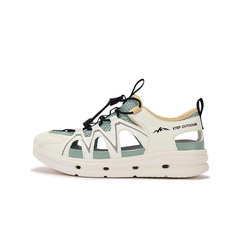 

XTEP Нескользящие и дышащие низкие детские сандалии Sail White Teenagers