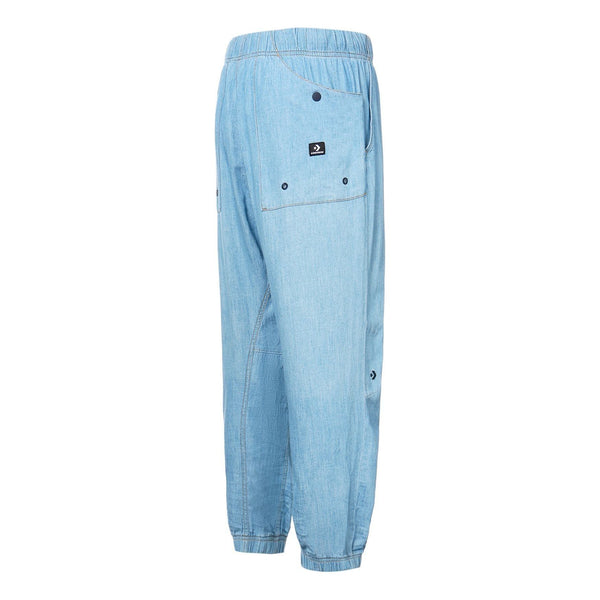 

Брюки elevated woven chambray jogger 'blue' Converse, синий