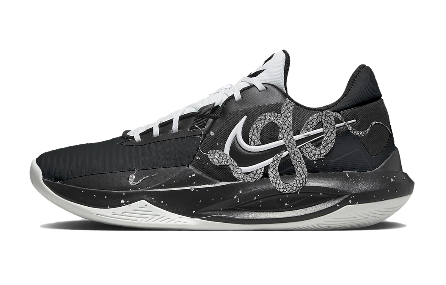 

Nike Precision 6 Mamba End Fabric Abrasion Resistant Slip Resistant Low top Basketball Shoes мужские черные