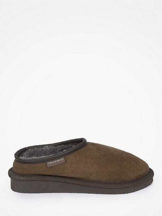 Замшевые клоги с задником Celtic & Co., Khaki