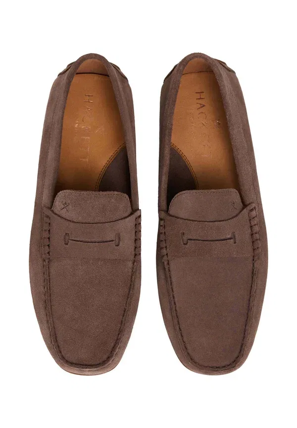 Мокасины на водительской подошве Hackett London, цвет ирис — фото 3