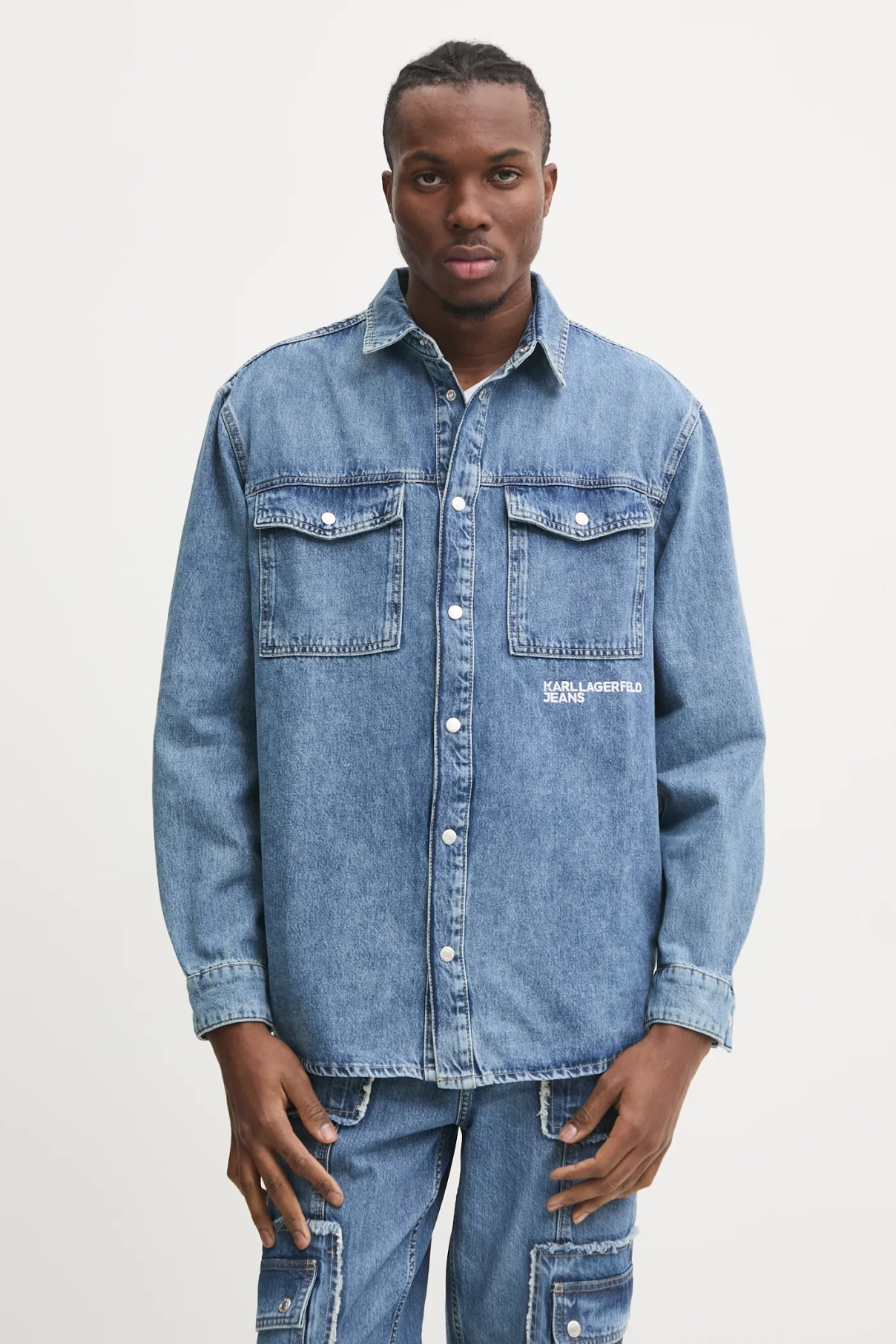 

Джинсовая рубашка Karl Lagerfeld Jeans, синий