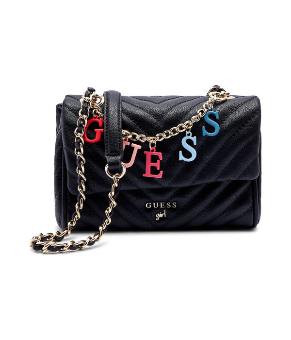 

Сумка через плечо с клапаном Guess, черный