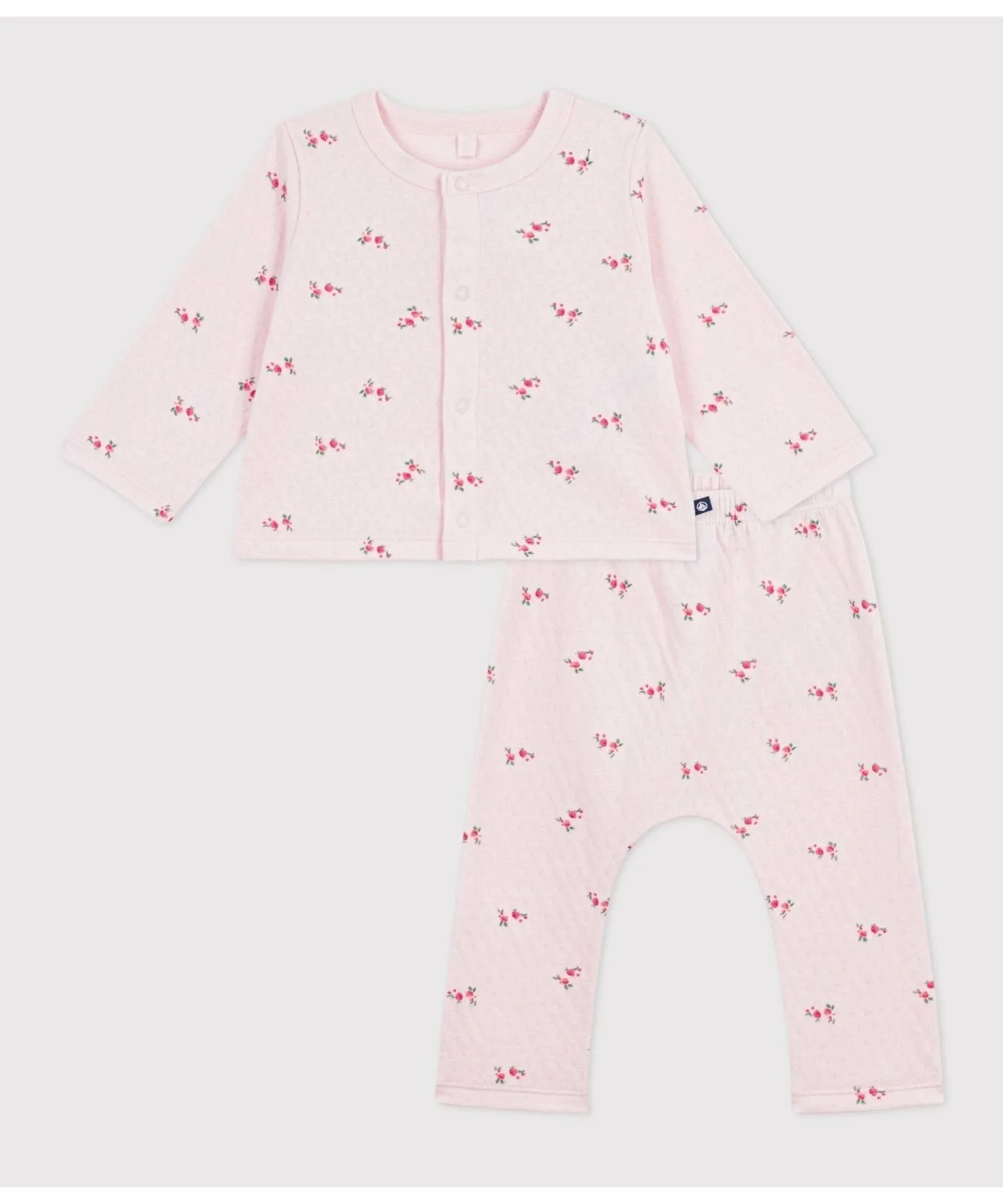 Детский комплект из двух предметов с цветочным принтом PETIT BATEAU, Light Pink/Multicolor