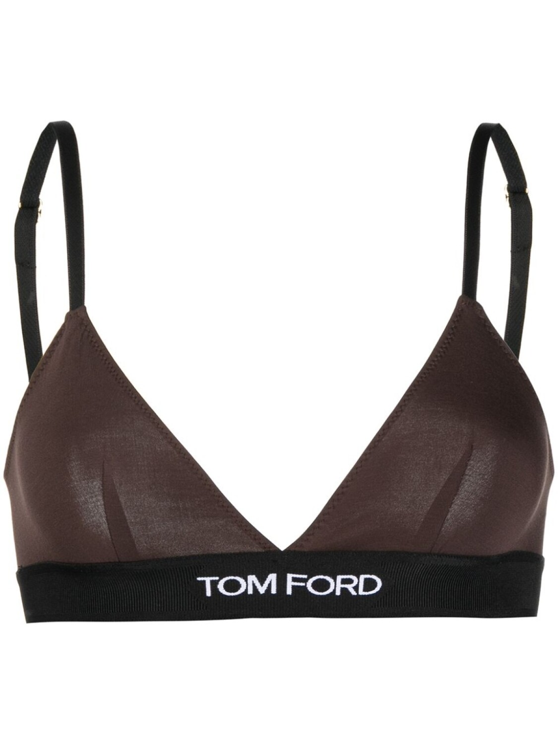 

TOM FORD бюстгальтер с логотипом, коричневый