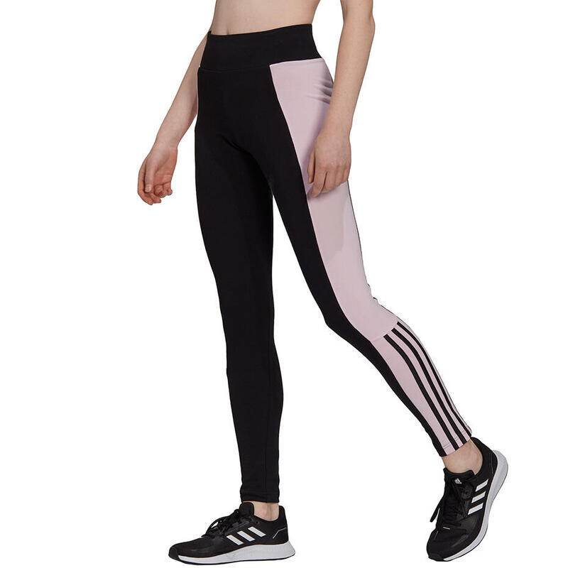 Спортивные леггинсы Adidas, цвет schwarz/rosa/bonbonrosa — фото 3