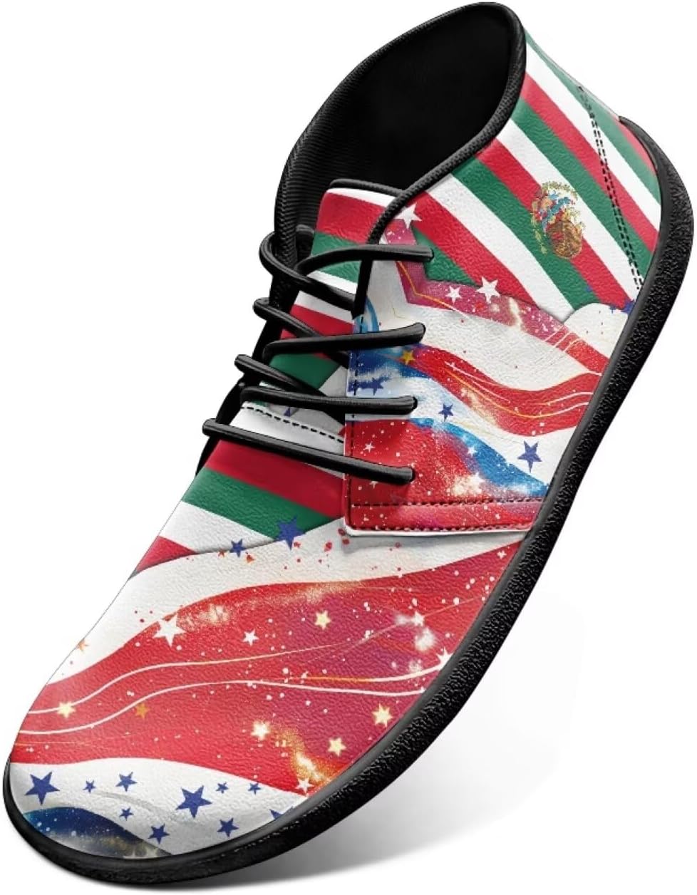 

Повседневные кроссовки Jeiento с резиновой подошвой и нулевым перепадом высоты подошвы, с флагом США, Mexico Stripe