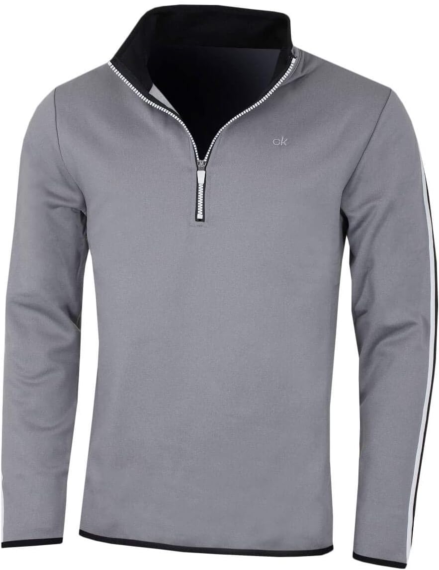 

Мужской спортивный свитер Calvin Klein с застежкой-молнией 1/2, Silvermarl