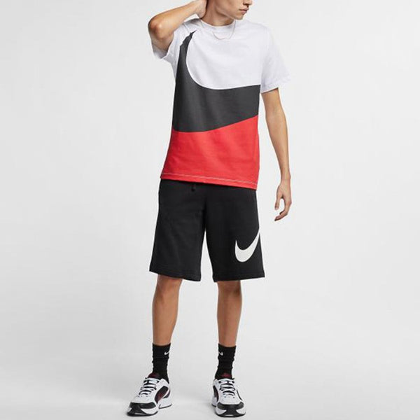 Футболка large sports pullover round neck short sleeve white Nike, белый — фото 4