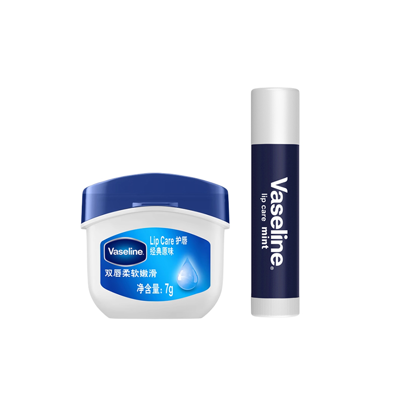 

Vaseline Оригинальный розовый бальзам для губ увлажняет и питает 7г+3,5г