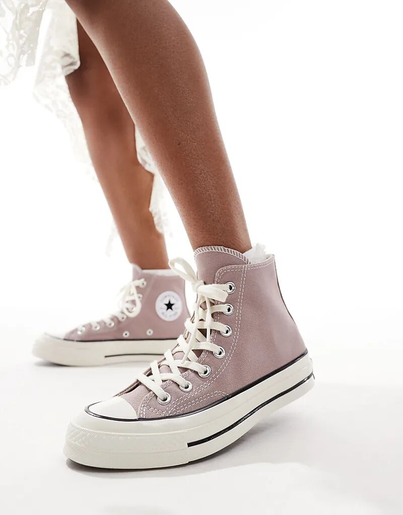 Кроссовки Chuck 70 Hi серо-коричневого цвета Converse