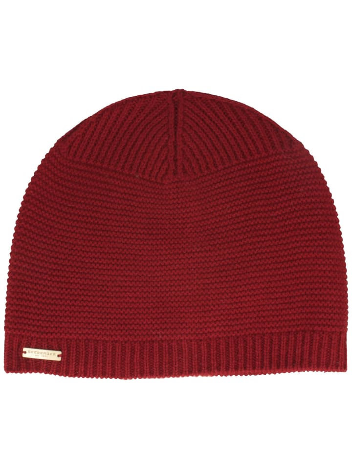 

Seeberger Красная вязаная шапка