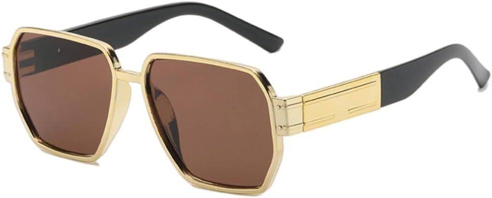 

Женские солнцезащитные очки больших размеров, модные солнцезащитные очки для активного отдыха, очки для уличной фотографии, ретро-тренд, очки с защитой от УФ-излучения UV400 UJNHGQ, Brown