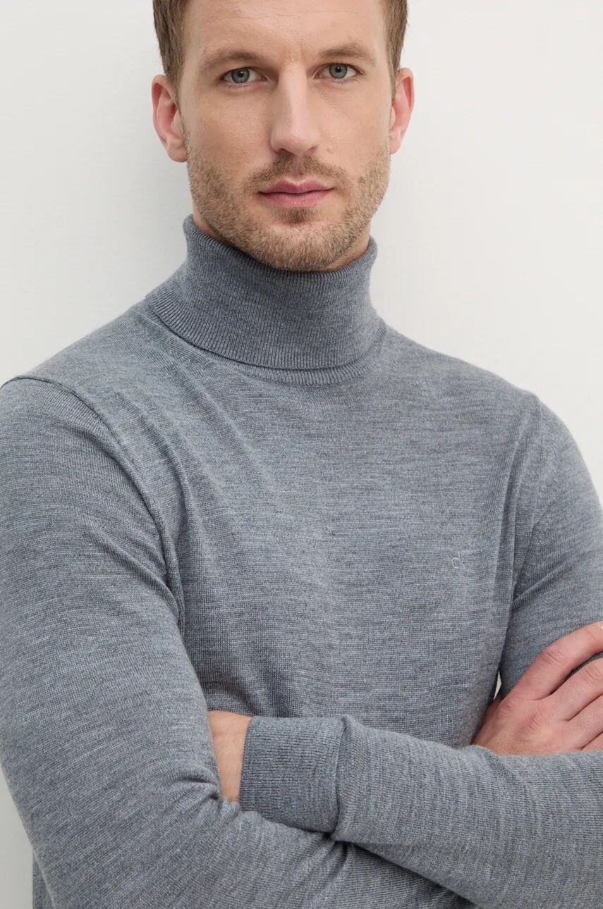 

Шерстяной свитер Calvin Klein, серый