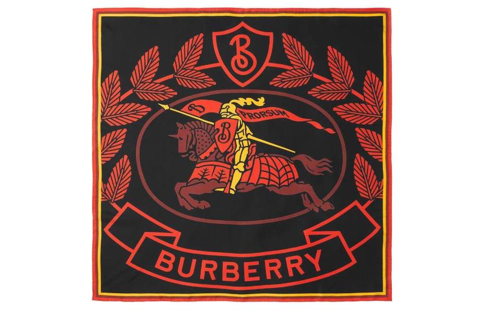 

Шелковый шарф Unisex Красный/Черный Burberry