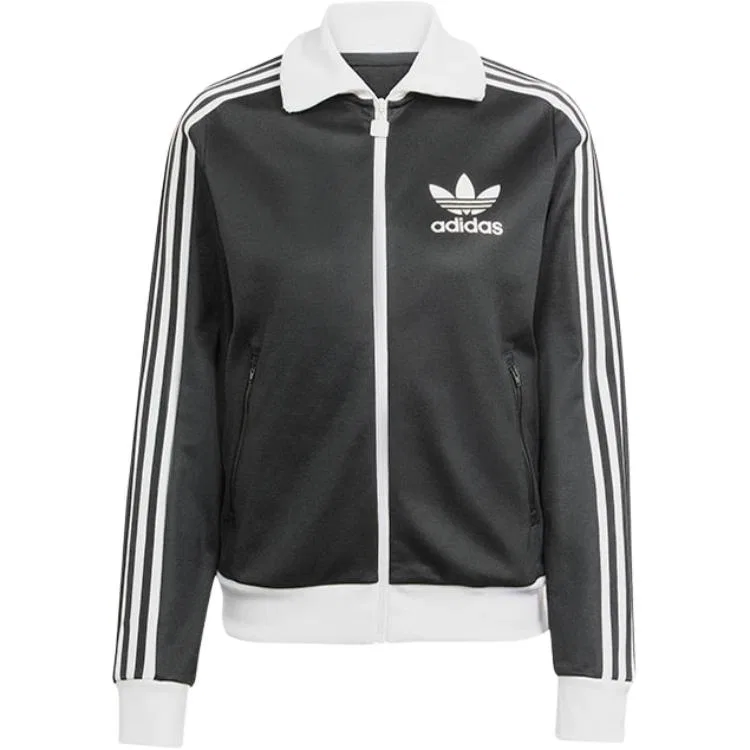 Куртка CLASSIC TT, женская, японская версия Adidas Originals, Black