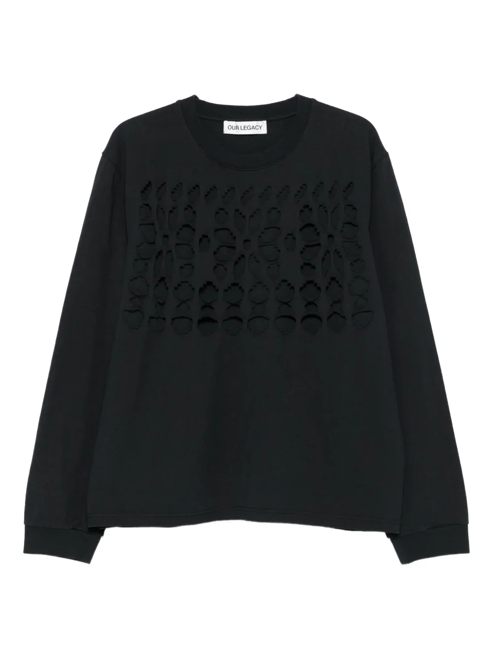 

Свитшот с вырезами Tour OUR LEGACY, черный