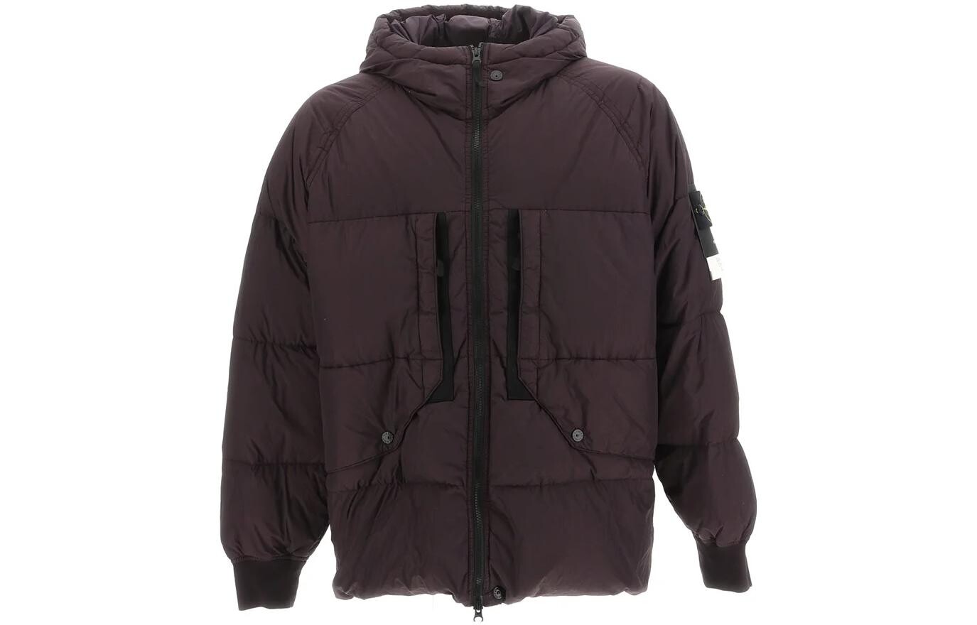 

Пуховик мужской темно-красный Stone Island, темно-красный