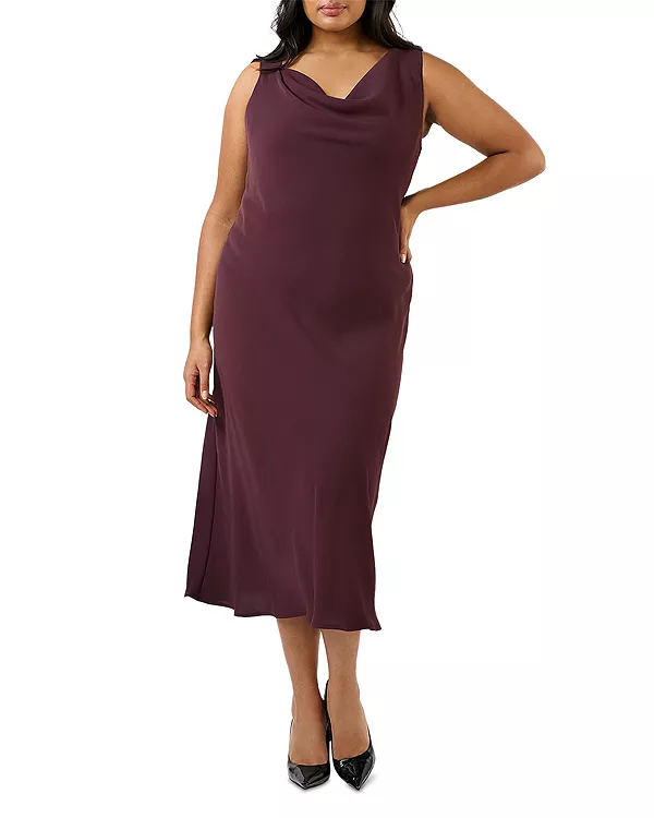 

Платье Бритни с воротником-хомутом Estelle Plus, фиолетовый