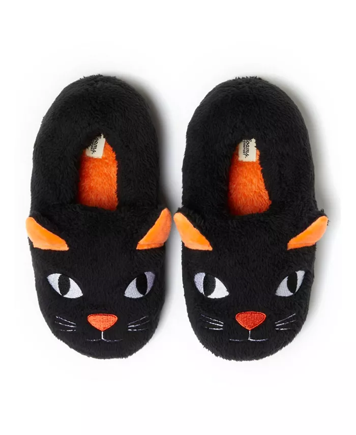 

Унисекс взрослые домашние тапочки Halloween Critter с закрытой пяткой Dearfoams, черный