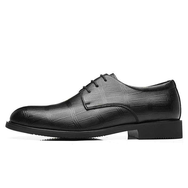 

Мужские черные туфли Shanpijiang с ажурными вставками