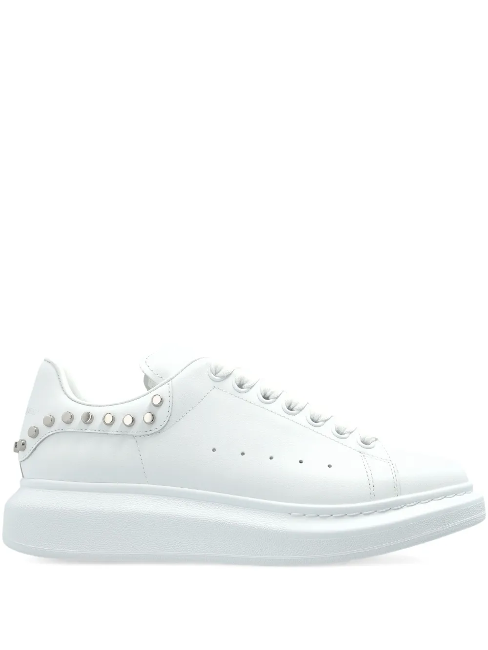 Кроссовки на платформе с заклепками Alexander McQueen, белый