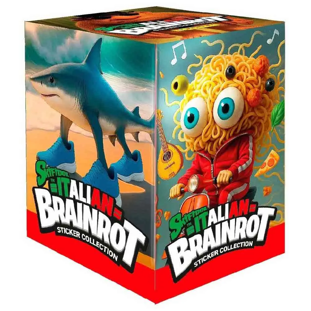 

Набор из 36 упаковок наклеек Panini Box of Skifidol Brainrot Stickers на испанском языке, мультиколор