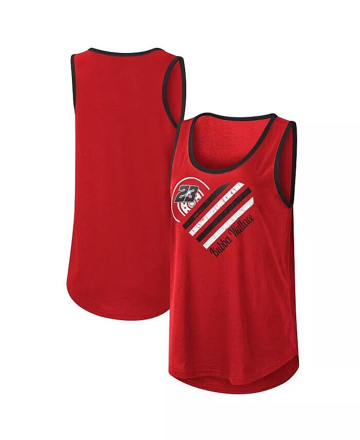 

Женская красная майка Bubba Wallace A Game с круглым вырезом G-Iii 4Her By Carl Banks, красный