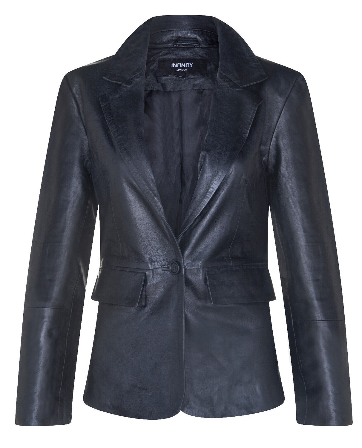 

Блейзер на пуговицах из кожи newhaven Infinity Leather, черный