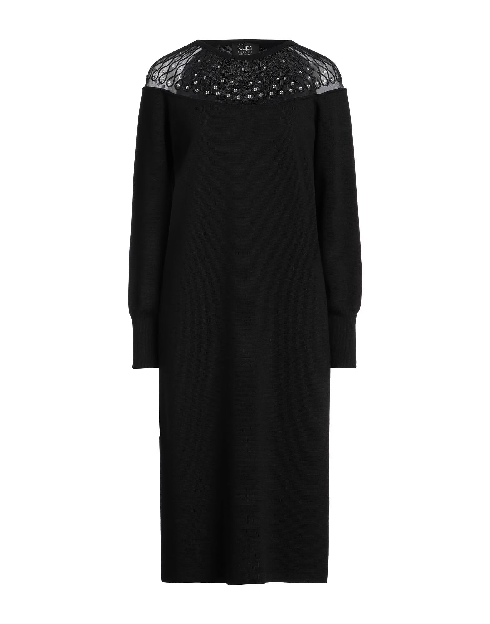 

Платье миди Tricot Clips, черный
