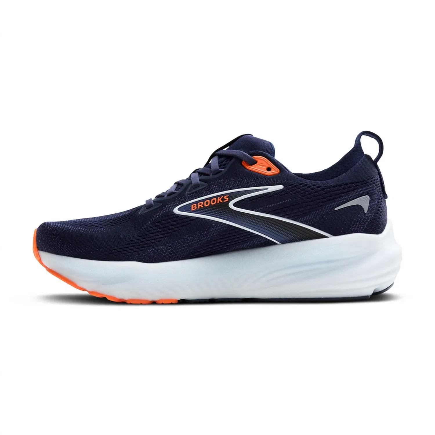 BROOKS Мужские беговые кроссовки Glycerin 22, цвет «пикотно-голубой» с оранжевой лентой — фото 2