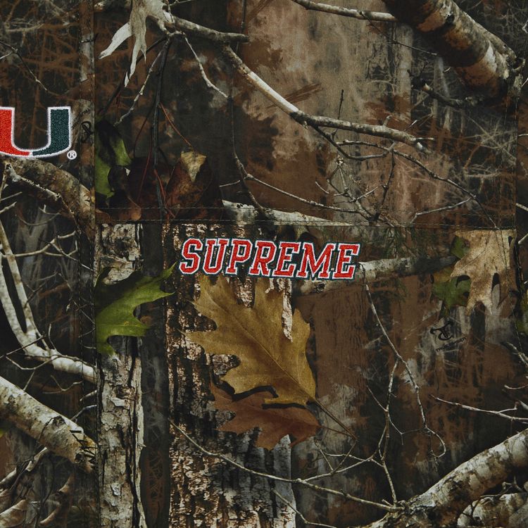 Куртка Supreme x Mitchell & Ness NCAA Hooded Stadium, камуфляж — фото 3