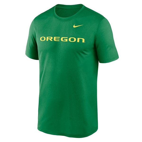 Мужская зеленая футболка Oregon Ducks Primetime Legend Wordmark Nike — фото 3